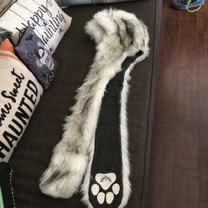 Husky denim lining vintage faux fur Spirithood